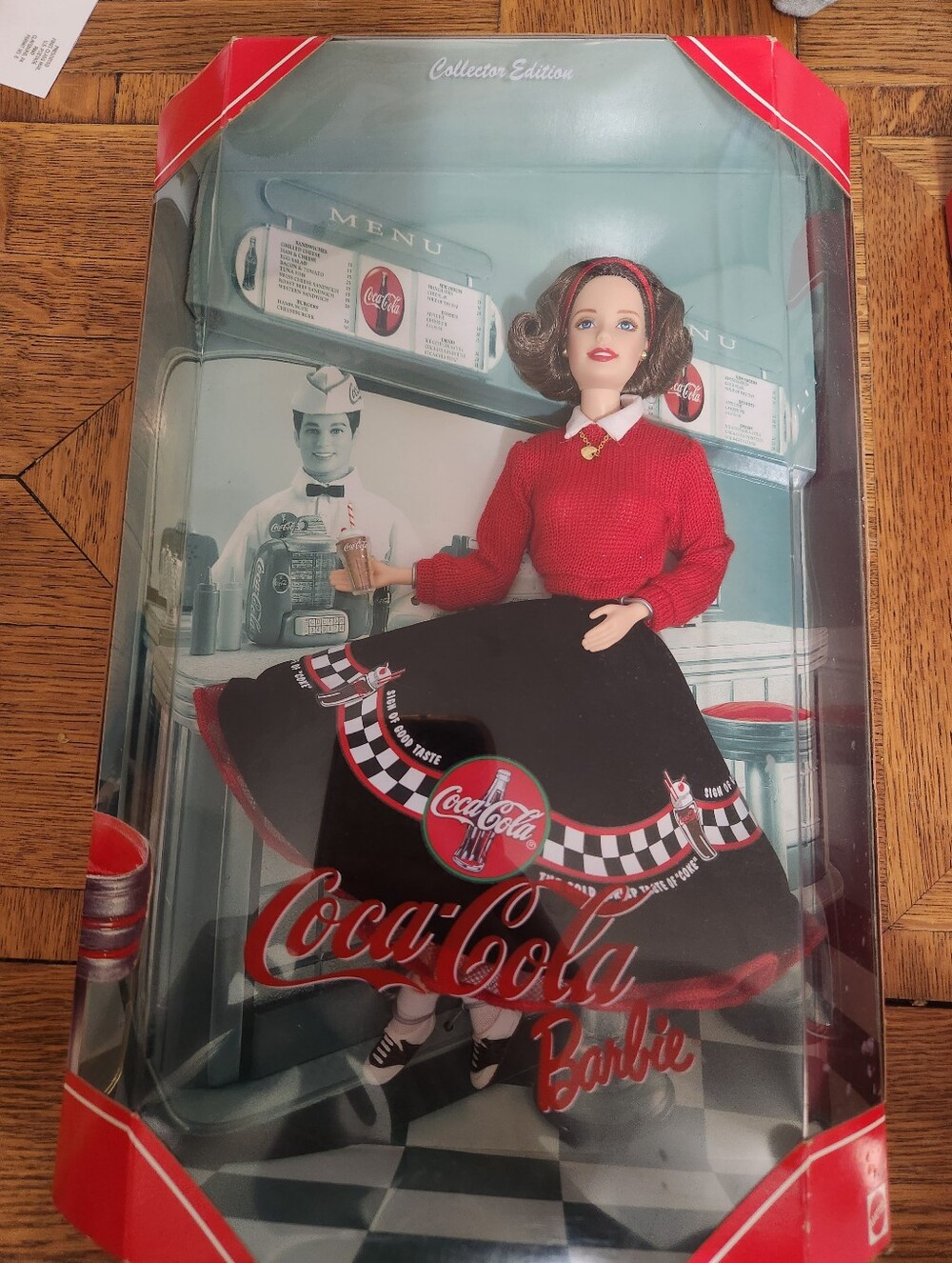 Coca Cola Red and Black Circle Skirt Barbie Outfit